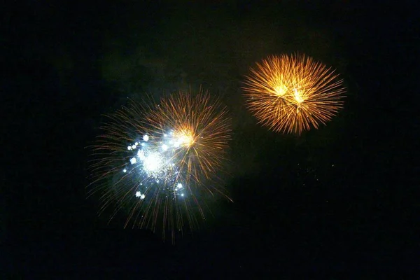 Wonderful lights of pyrotechnics — Stock Photo, Image
