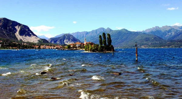 Borromejské ostrovy v Lake Maggiore — Stock fotografie