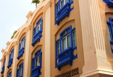 Cartagena de Indias 'da evler ve cepheler