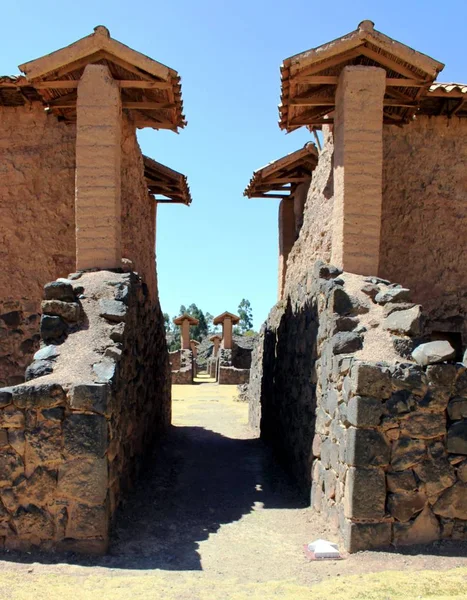 Tempel Von Viracocha Den Andes Von Peru — Stockfoto