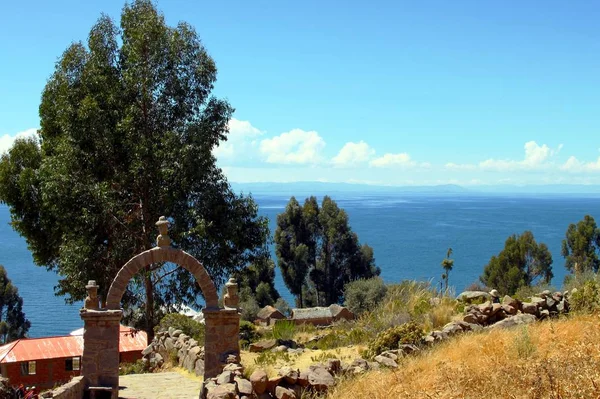 Pulau Taquile Danau Titicaca — Stok Foto