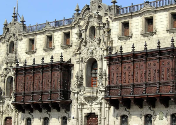 Houses Facades Lima — Stock Photo, Image