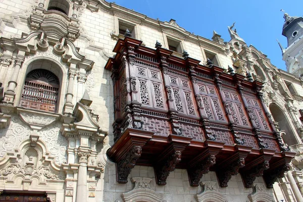 Houses Facades Lima — Stock Photo, Image