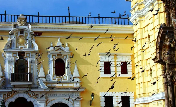 Casas Fachadas Lima — Fotografia de Stock