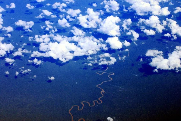 Voando Sobre Amazônia — Fotografia de Stock