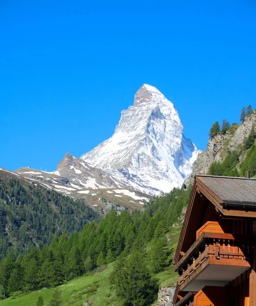 Den Berömda Matterhorn Zermatt — Stockfoto