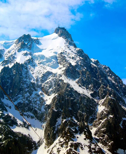 Aiguille Midi Frankrijk — Stockfoto