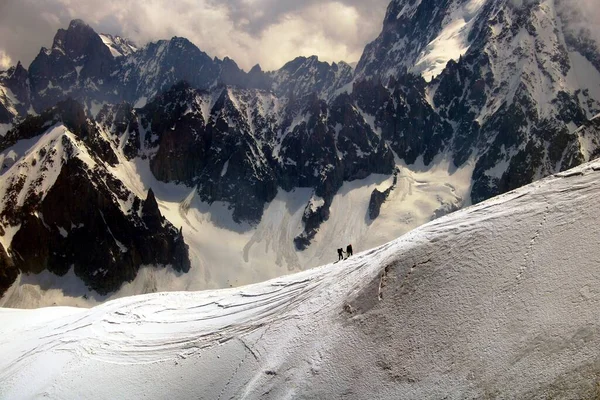 Alpinizm Wokół Mont Blanc — Zdjęcie stockowe