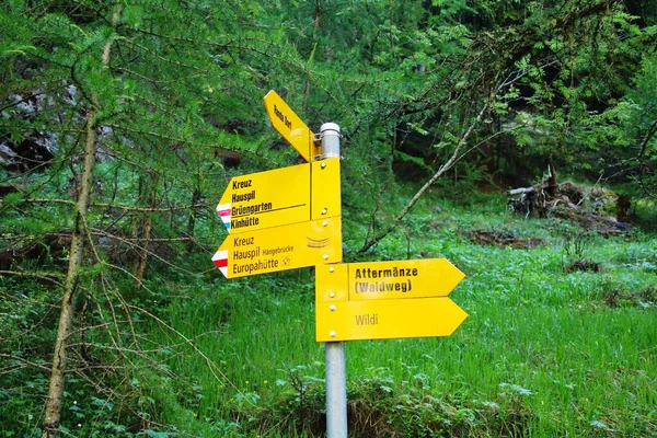 Znaki Turystyczne Szwajcarii — Zdjęcie stockowe