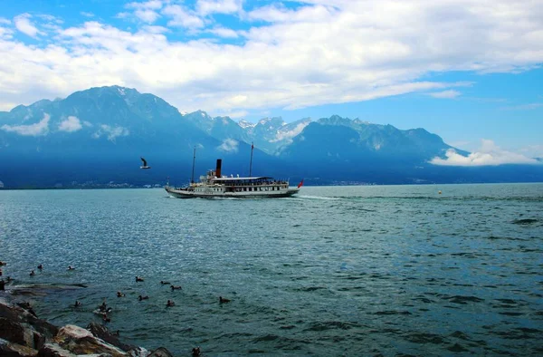 Barco Excursión Lago Ginebra — Foto de Stock