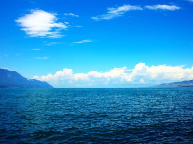 İsviçre'deki Cenevre Gölü 