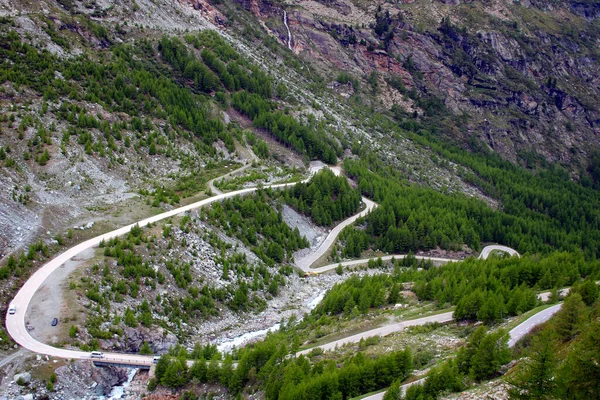 Route Col Dans Les Alpes — Photo