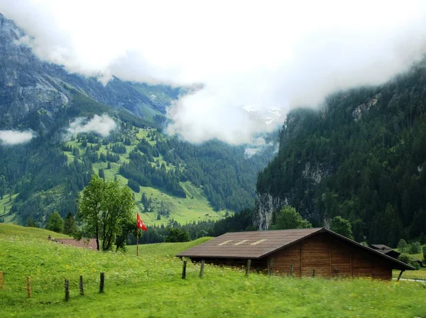 Alpine Architecture Switzerland — Stock Photo, Image