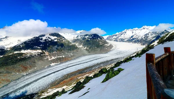 Lodowiec Aletsch Szwajcarii — Zdjęcie stockowe