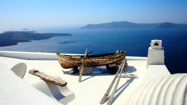 harika Santorini adası