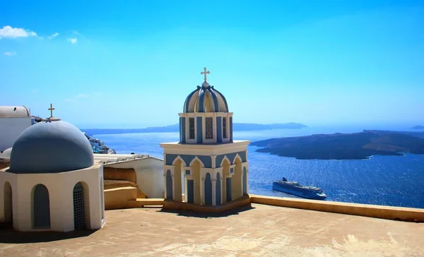 Iglesias Mediterráneas Grecia —  Fotos de Stock