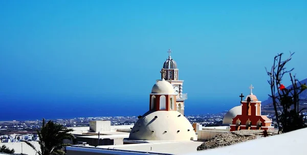 Mediterranean Churches Greece — Stock Photo, Image