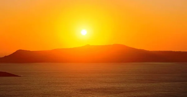 サントリーニ島の夕日 — ストック写真