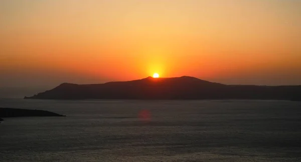 サントリーニ島の夕日 — ストック写真