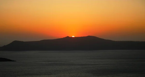 サントリーニ島の夕日 — ストック写真