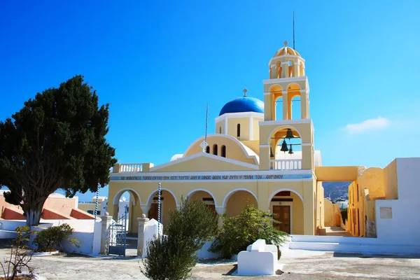 Iglesia Griega Santorini — Foto de Stock