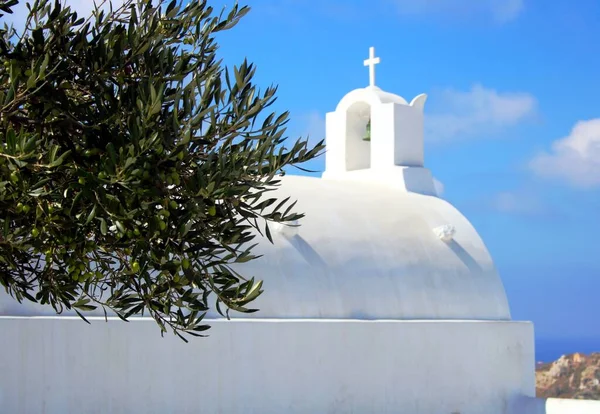 Kościół Grecki Santorini — Zdjęcie stockowe