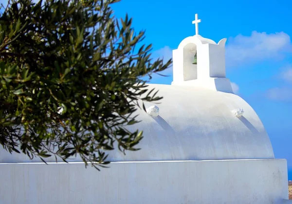 Iglesia Griega Santorini — Foto de Stock