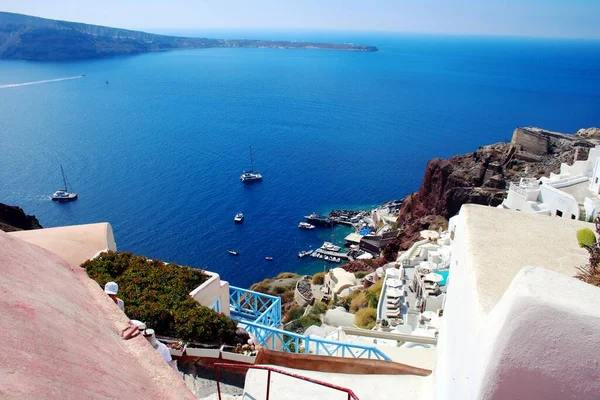 Csodálatos Építészet Santorini — Stock Fotó
