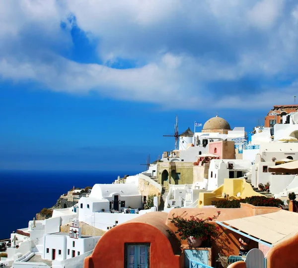 Arquitectura Maravillosa Santorini — Foto de Stock