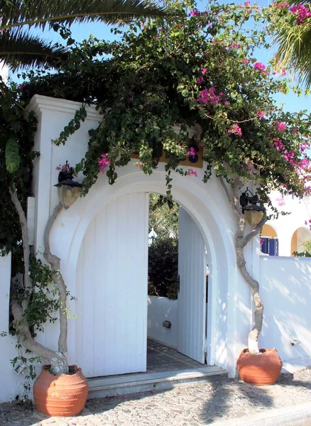 Mediterranean Cycladic Architecture Santorini — Stock Photo, Image
