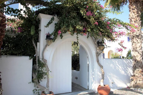 Mediterranean Cycladic Architecture Santorini — Stock Photo, Image
