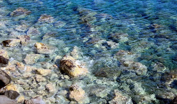 Čistá Mořská Voda Středozemním Moři — Stock fotografie