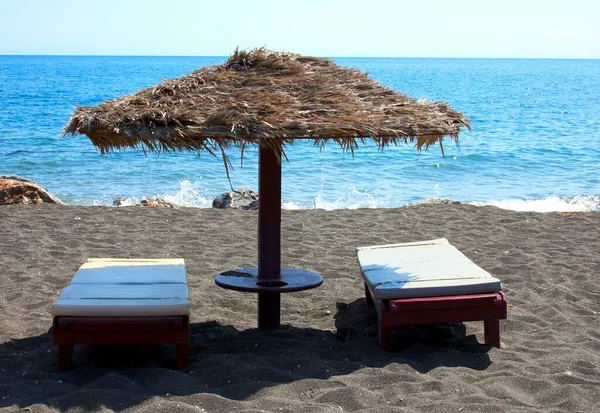 Dovolená Pláži Řecku — Stock fotografie