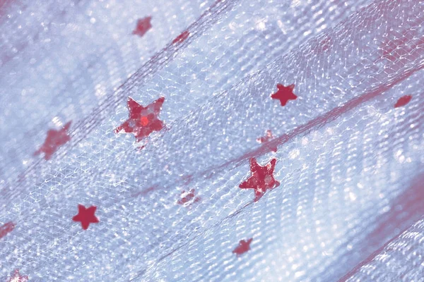 Tecido Textura Moda Com Estrelas Brilho — Fotografia de Stock