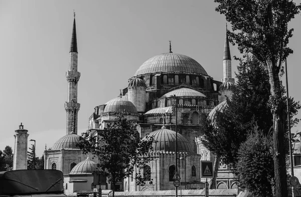 Mezquita Monumental Sehzade en el casco antiguo de Estambul, Turquía — Foto de Stock