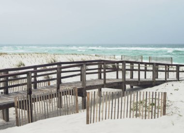 Florida plaj güzel yağmurlu gün