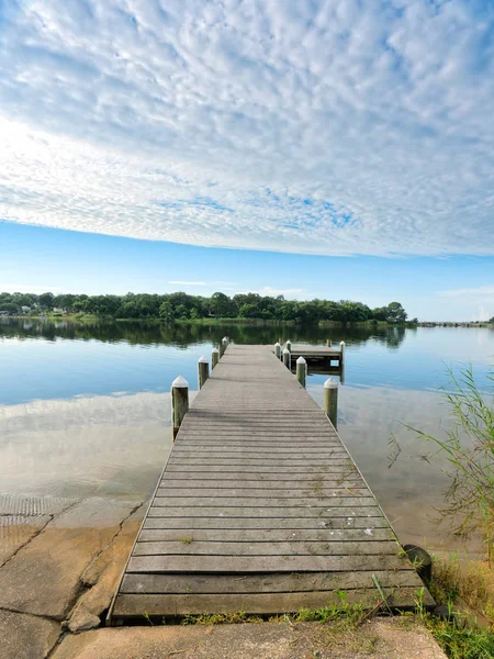 Huzurlu sabah rustik Florida Balık tutma Pier