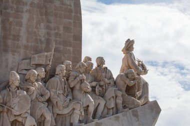 Conquerers - Lizbon, Portekiz için anıt Close-Up. 