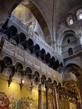 Kudüs 'teki kutsal kilise - İsrail Aralık 2019