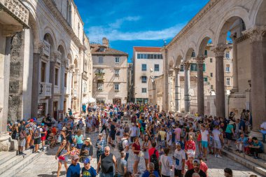 Hırvatistan 'ın Split kentindeki Katedral Meydanı