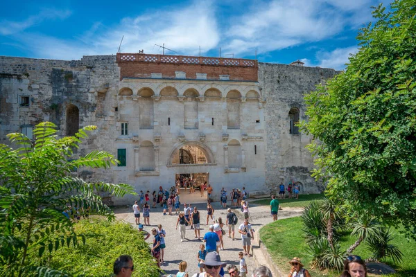 Golden Gate Diocletianus Paleis Split Kroatië Stockfoto