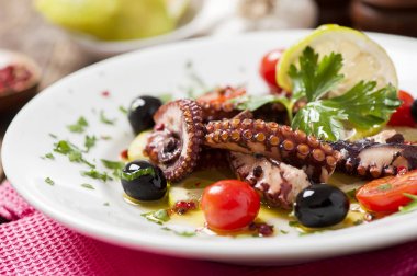 Boiled Octopus Salad clipart