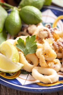 Kızarmış Calamari Halkaları