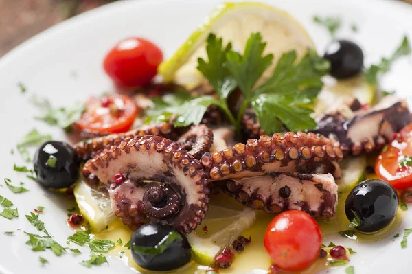 Octopus Salad on a plate — Stock Photo, Image