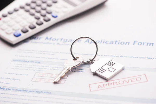 Заявка на получение ипотечного кредита — стоковое фото