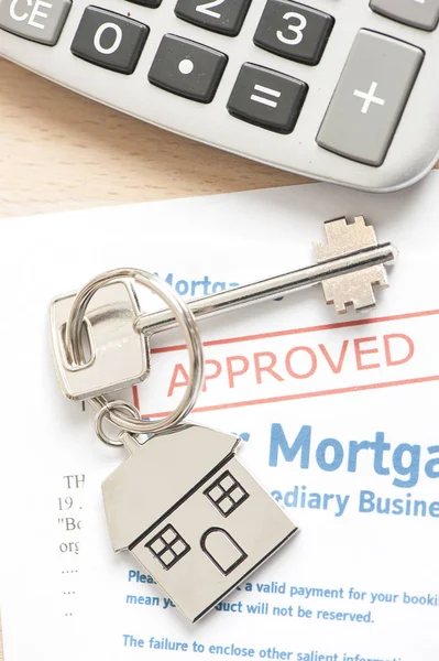 Mortgage Application with house key