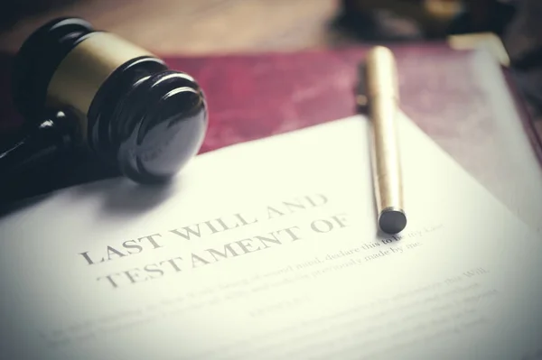 Last Will and testament document — Stock Photo, Image