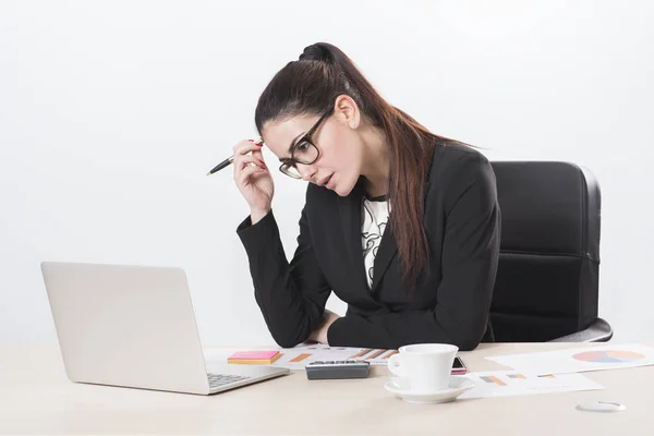 Tired in the office — Stock Photo, Image
