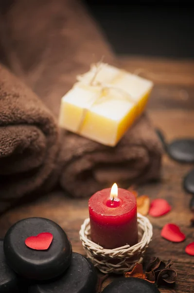 Valentinstag. Wellness-Dekoration — Stockfoto