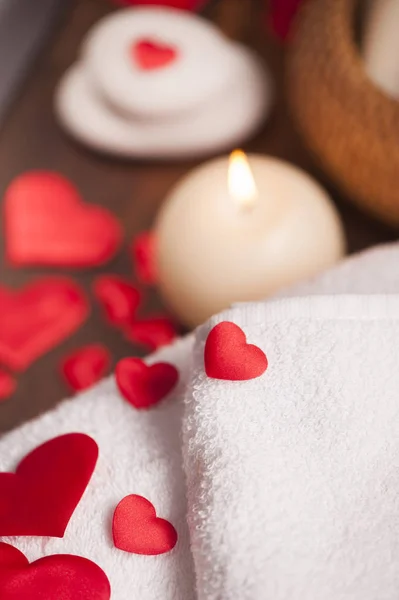 Valentine day. Wellness decoration Stock Picture